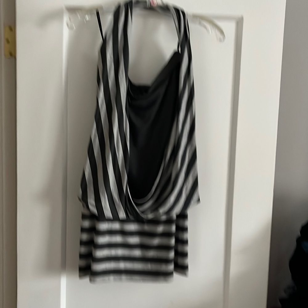 BEBE tunic size small halter top